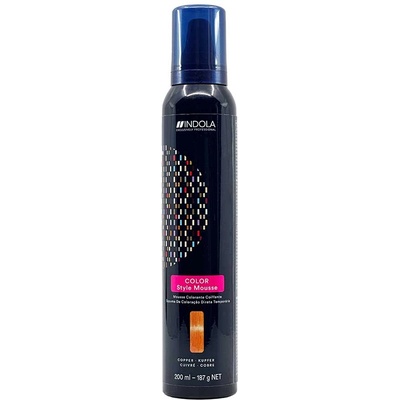 Indola Color Style Mousse 200 ml полутрайна боя Copper