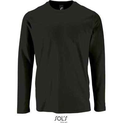 SOL'S IMPERIAL LSL / Мъжка тениска с дълъг ръкав - наситено черна XXL (252074n1105)