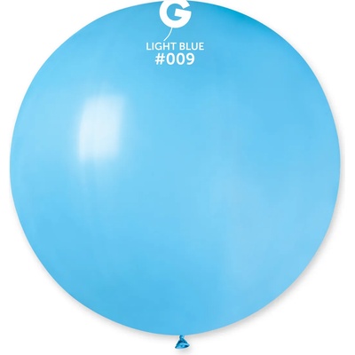 Gemar Кръгъл пастелен балон светлосин 80 см