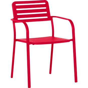 Carmen Метален градински стол wase - червен (3535129)