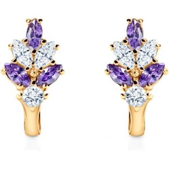 SAVICKI Обеци savicki: жълто злато, цирконий