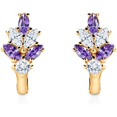 SAVICKI Обеци savicki: жълто злато, цирконий