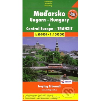 Svojtka Lonely Planet Automapa Maďarsko a Střední evropa tranzit 1:500 000 1:1 500 000