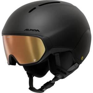 Alpina Ски каска Alpina Vizzard Q S2 Mips Ski helmet - Black Matt / Gold - размер 55-59 cm (418-1504-0112)