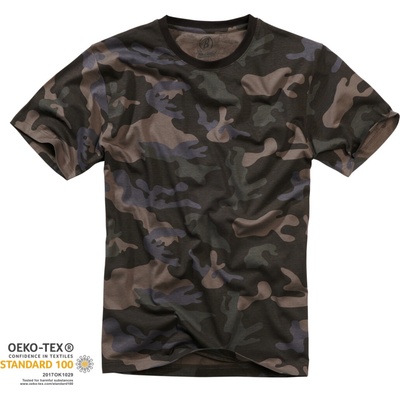 Brandit tričko tmavá kamufláž darkcamo