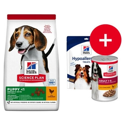 HILL'S Science Plan Canine Puppy Medium Chicken středních plemen s kuřecím masem 18 kg