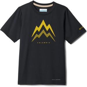Columbia Детска спортна тениска Columbia Kid's Tech Trail Utility S/S Graphic Crew Sport shirt - Black / Energetic (704-5865-0114)