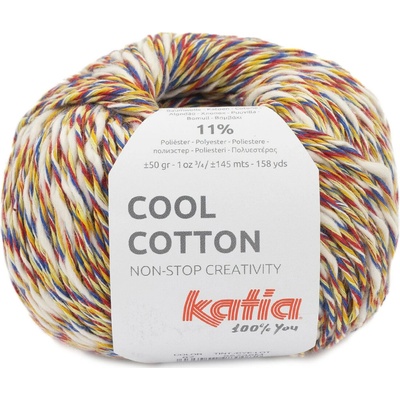 Katia Cool Cotton Farba: Blue-Yellow-Red