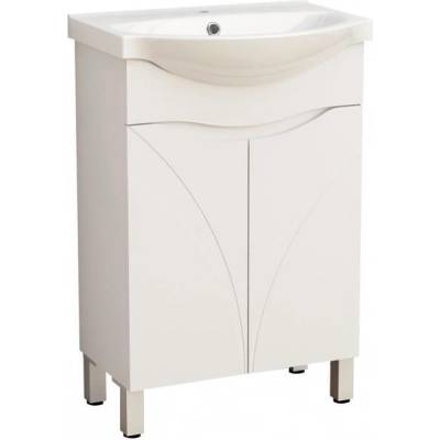 Inter Ceramic Долен шкаф за баня LUCA 5685+ УМИВ. 5615, Inter Ceramic, PVC, бял, 56.5x42x85см (5685)