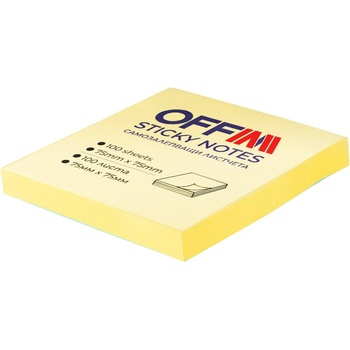 Самозалепващи листчета 75/75мм, жълти