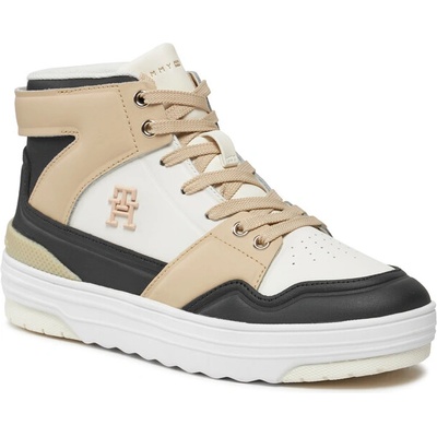 Tommy Hilfiger Сникърси Tommy Hilfiger Th Basket Sneaker Hi FW0FW07757 White Clay AES (Th Basket Sneaker Hi FW0FW07757)