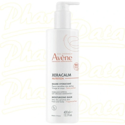 Avène TriXera Nutrition intenzivně vyživující fluidní mléko na obličej a tělo pro suchou a citlivou pokožku 400 ml