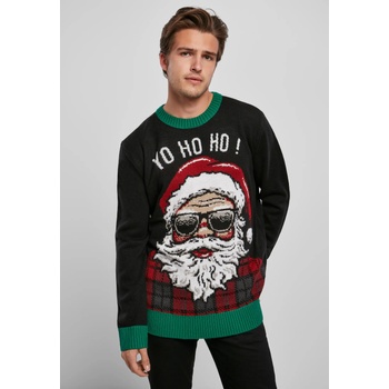 Urban Classics Мъжки коледен пуловер Urban Classics Ho Ho Ho в черен цвятUB-TB3836-00007 - Черен, размер M