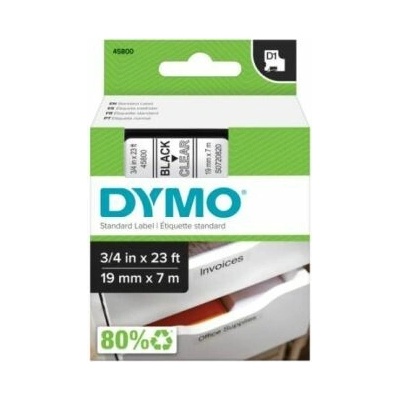 Dymo D1 19 mm čirá černá