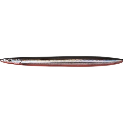 Savage Gear Pilker Line Thru Sandeel Black Red UV 11cm 15 g