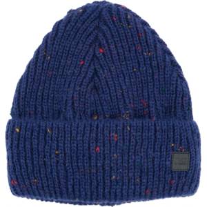 maximo Зимна шапка (beanie) Maximo Girl's Beanie with Effect Yarn Jersey Lining and Turn-up Beanie - Navy Melange - размер 51-53 cm (904-2928-0611)