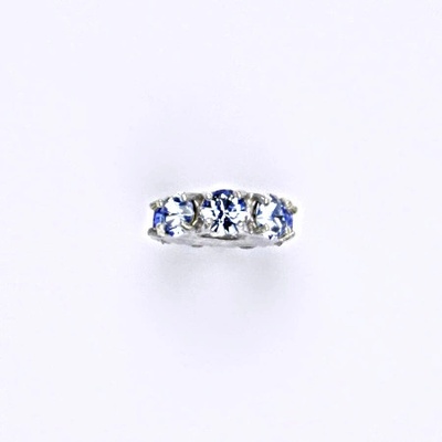 Čištín Korálek 36939763 Stříbrný se swarovski light saphire krystal P 1371