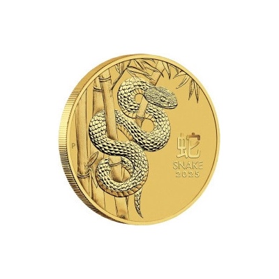 The Perth Mint zlatá mince Lunar Series III Year of Snake 2025 1 oz