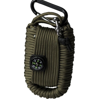 Mil-Tec Sada pro přežití Survival paracord zelená – Zboží Dáma