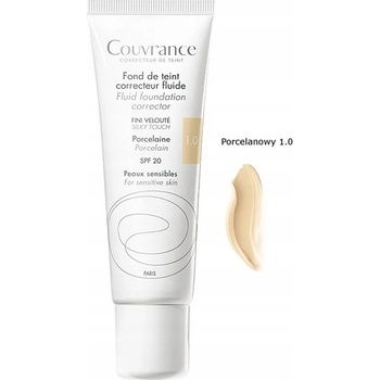 Avène Couvrance tekutý krycí make-up SPF20 1.0 Porcelain 30 ml