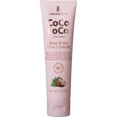 Lee Stafford CoCo LoCo Agave Blow & Go 11 in 1 Lotion vyživujúce mlieko na vlasy 100 ml