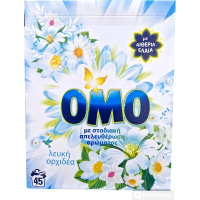 Omo Biela orchidea prášok na pranie 2,52 kg 45 PD