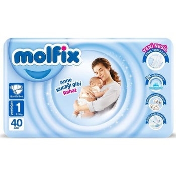 Molfix Бебешки пелени Molfix 1 - 40 броя