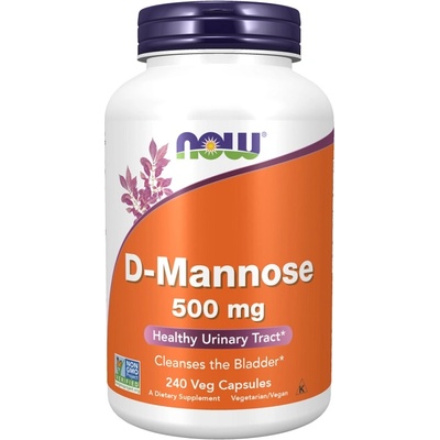 NOW NOW D-Mannose 500 mg, 240 Veg Capsules