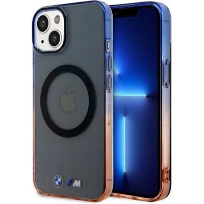 BMW Кейс BMW BMHMP14SHTGE за iPhone 14 6.1", сив / сив, твърд, Gradient Bumper MagSafe (BMW000597-0)