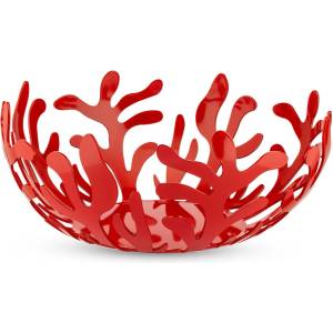 Alessi Купа за плодове MEDITERRANEO 25 cm, червен, неръждаема стомана / епоксидна смола, Alessi (ALESI0125R)