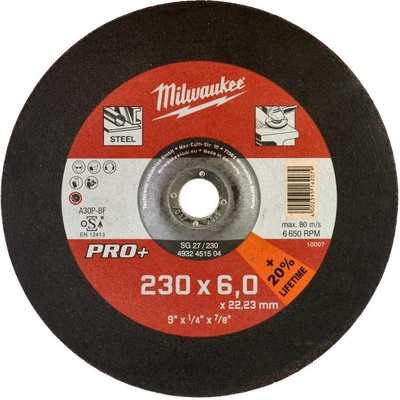 Milwaukee Brúsny kotúč 230 x 6,0 mm 4932451504