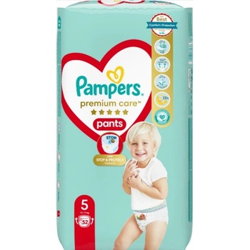 Image 1 of Pampers Пелени гащи Pampers Premium Care - Размер 5, 12-17 kg, 52 броя (1100017434)