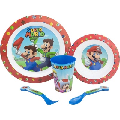 Stor Комплект за хранене Stor - Micro, Super Mario, 5 части (75250)