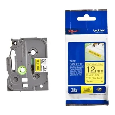 Brother ЛЕНТА ЗА ЕТИКЕТНИ ПРИНТЕРИ BROTHER ТИП TZ - 12 mm x 8, 00 m - BLACK ON YELLOW ADHESIVE TAPE - PN TZE-S631 (TZES631) (301BRATZS631)