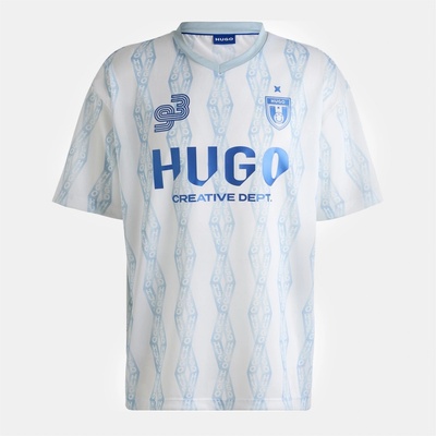 Hugo Тениска Hugo Men's Blue T-Shirt - White 100