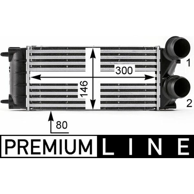 Chladič plniaceho vzduchu MAHLE ORIGINAL CI 528 000P (CI528000P)