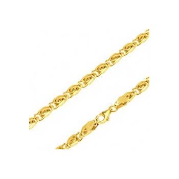 Šperky eshop Retiazka v žltom zlate články s esíčkovým motívom GG101.01