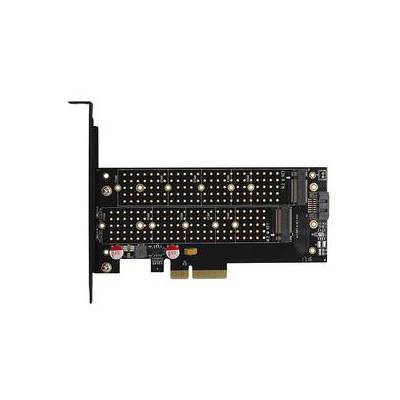 Řadič Axagon PCEM2-DC - M.2 NVMe M-key + SATA B-key slot (PCEM2-DC)