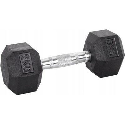 inSPORTline HEXSTEEL ocelová pogumovaná 1 ks 2 kg