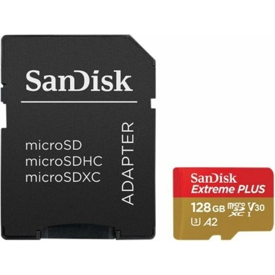 SanDisk Extreme PLUS 128 GB MicroSDXC SDSQXBD-128G-GN6MA