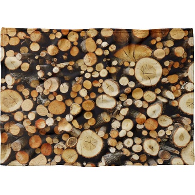 Impar fleece deka Dřevo Podšití beránkem NE 200x140