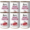 Konzervy pre psov Brit Mono Protein Beef 6 x 400 g