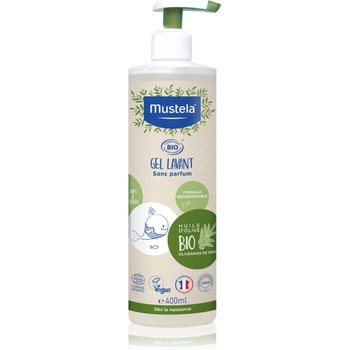 Mustela BIO миещ гел за тяло и коса за деца от раждането им 400ml