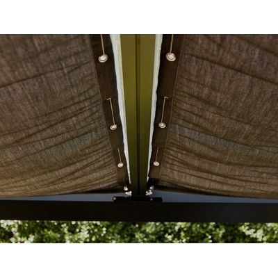 Gutta Stínění pro pergoly Terrassendach Premium 0,945 x 3,9 m grafit