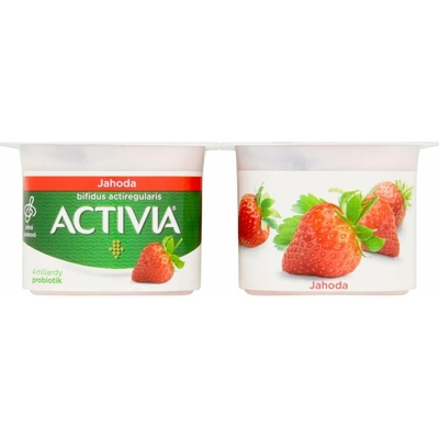 Danone Activia Jogurt jahoda 4 x 120 g