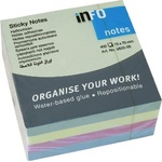  Самоз лист Info Notes Пастел 75х75mm 400 л Микс (1901046-02-5820-98)