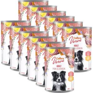 Calibra Dog Verve GF Възрастен Свинско и Еленско 12 x 400 г