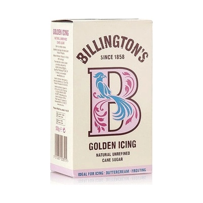 Bosfood Natural Surový moučkový cukr medové barvy Golden Icing Sugar Billington 500 g