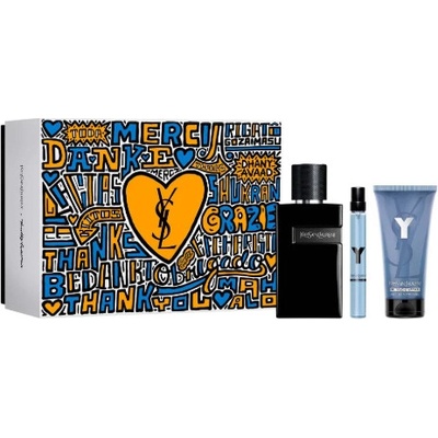 Yves Saint Laurent Y Le Parfum SET: parfumovaná voda 100 ml + parfumovaná voda 10 ml + Sprchový gél 50 ml pánska