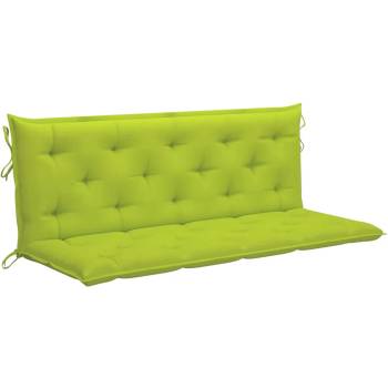 Image 1 of vidaXL Възглавница за пейка яркозелена 150x(50+50)x7 см оксфорд плат (315027)